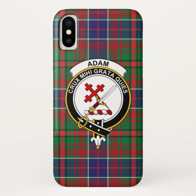 Adam Ancient Scottish Clan Tartan Phone Case (Rückseite)