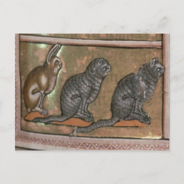 Adam benennt die Tiere in North Midlands Postkarte (Vorderseite)