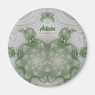 ADAM ~ Blanc et Vert ~ Magnet de design étonnant