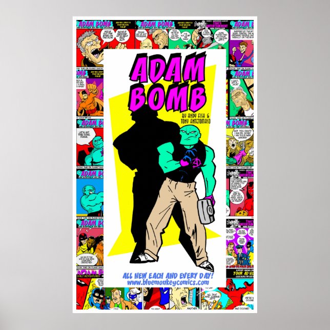 Adam Bomb Daily Adventures Ein Jahr Jubiläum! Poster (Vorne)