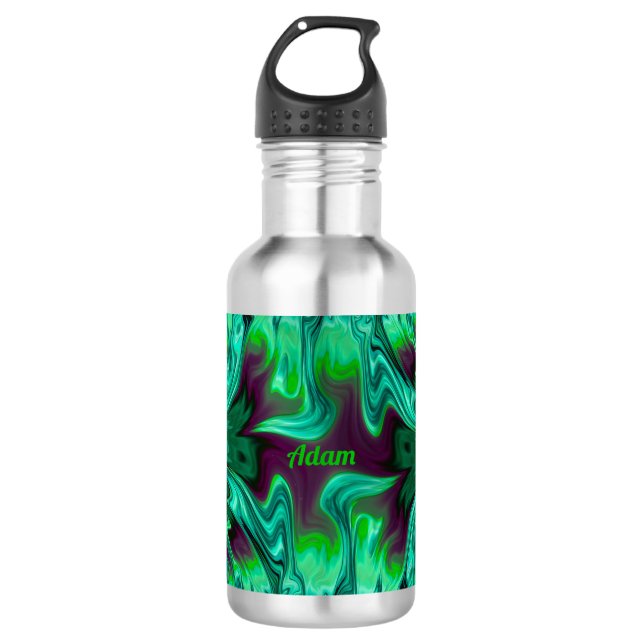 ADAM ~ Bouteille d'eau verte et violette de Shades (Devant)
