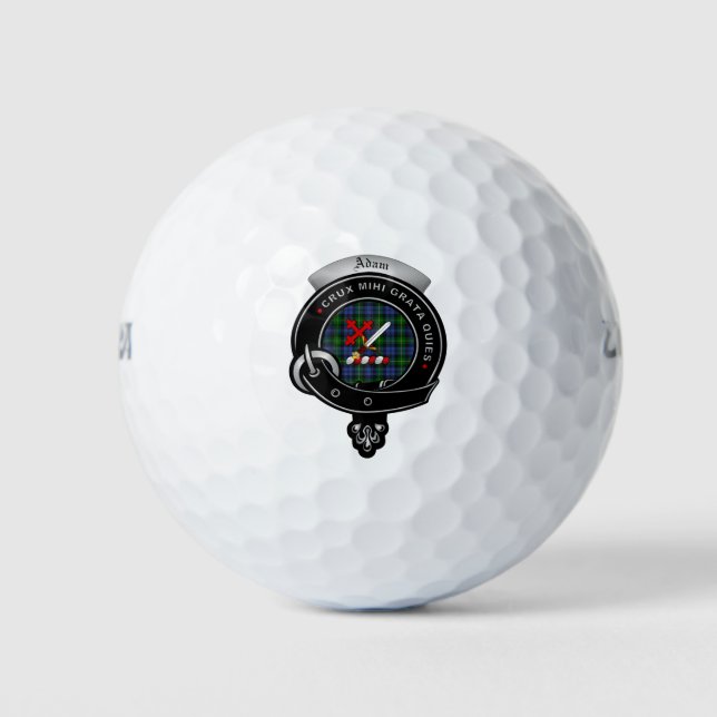 Adam Clan Abzeichen Golf Balls Golfball (Vorderseite)