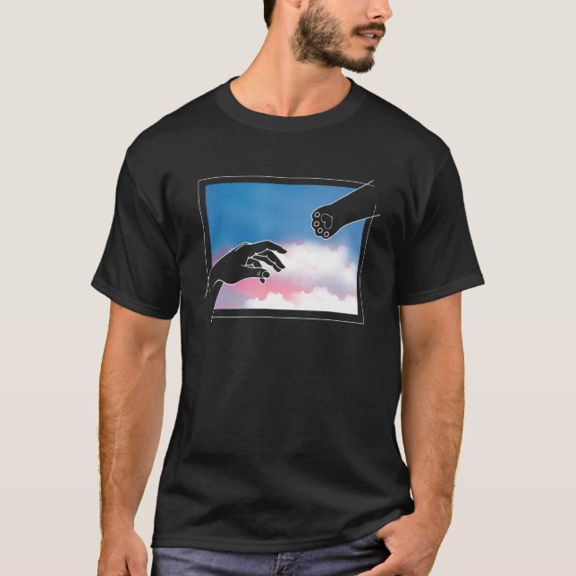 Adam Creation Cat Mom Cat Lover Christian T-Shirt (Vorderseite)