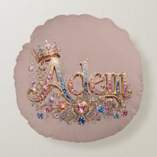 Adam Crown Sparkle-Tasche Rundes Kissen