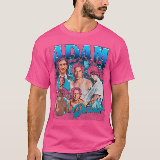 Adam Driver Retro Bootleg Style T-Shirt (Vorderseite)