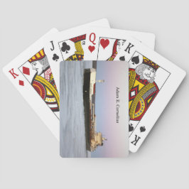 Adam E. Cornelius spielt Karten Spielkarten