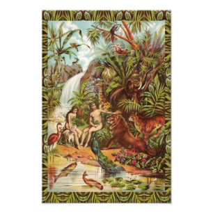 Adam Et Eve Dans Le Jardin Photo Imprimer
