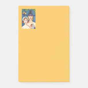ADAM & EVE PILGER, BIBLISCHE GRILLE THANKSGIVING POST-IT KLEBEZETTEL