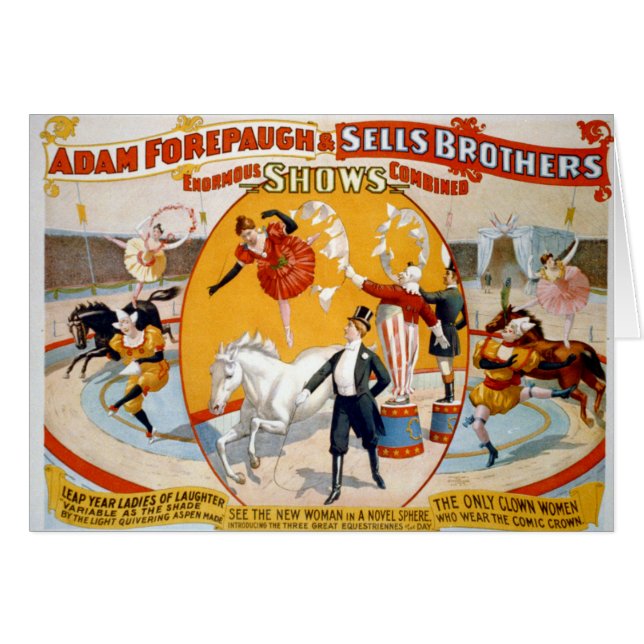 Adam Forepaugh & Sells Brothers (Vorderseite (Horizontal))