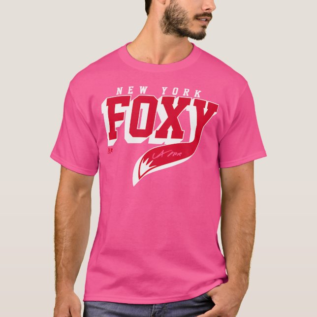 Adam Fox Foxy New York Hockey T-Shirt (Vorderseite)