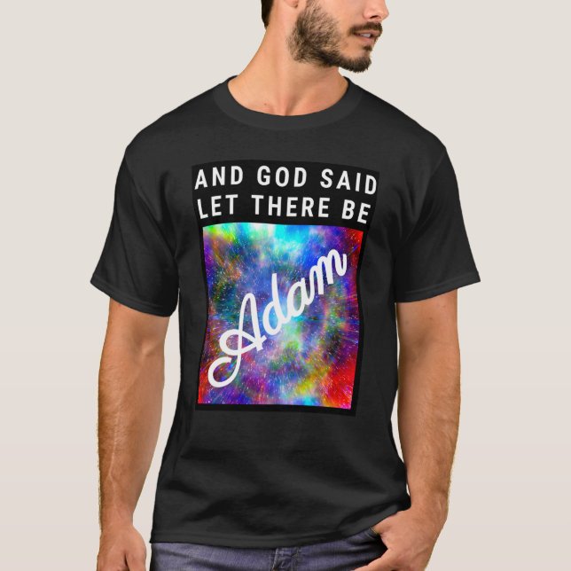 Adam Name Gottes Bibelkreation Spirituelle Bedeutu T-Shirt (Vorderseite)