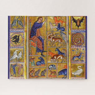 ADAM NAMING TIERE, MEDIEVAL BESTIARY, HÄNDER,LIONE