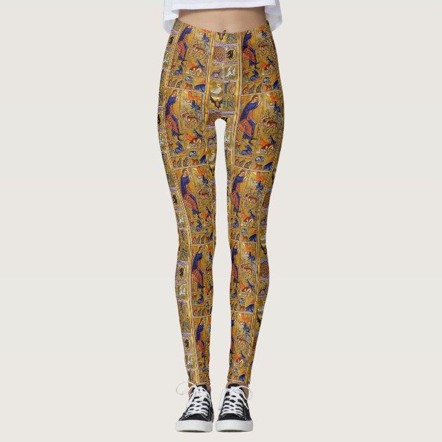 ADAM NAMING TIERE, MEDIEVAL BESTIARY, HÄNDER,LIONE LEGGINGS (Vorderseite)