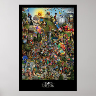 Adam Parsons ART - Times of Rhymes - Poster