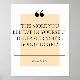 Adam Peaty Zitat Poster