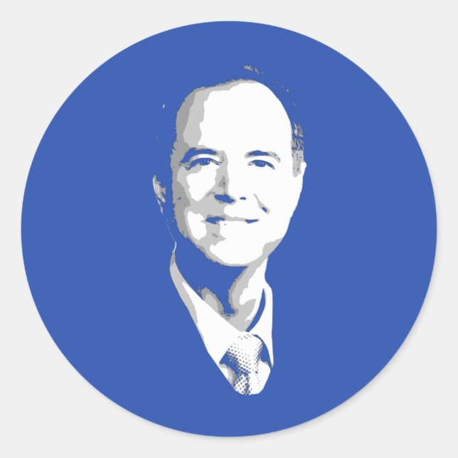 ADAM SCHIFF RUNDER AUFKLEBER (Vorderseite)