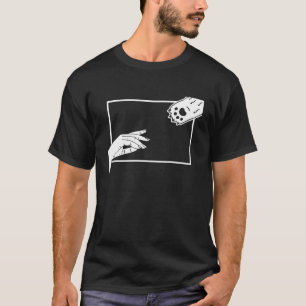 Adam-Schöpfung Minimalistische Handkreation Katze T-Shirt