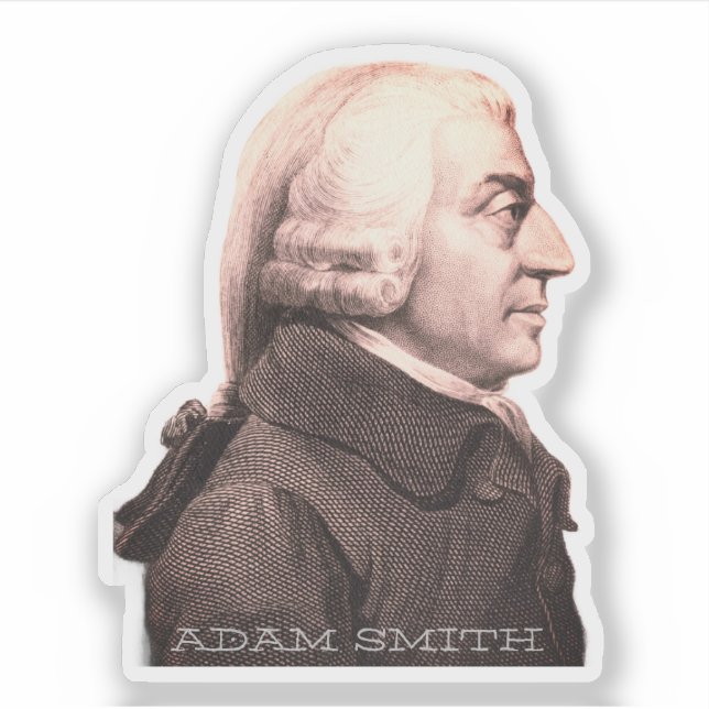 Adam Smith Aufkleber (Vorderseite)