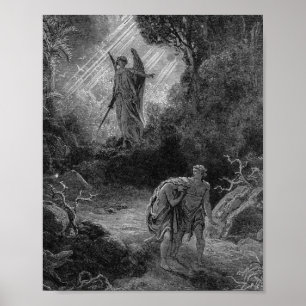 Adam und Eva aus Eden - Gustave Dore Poster