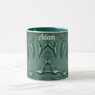 ADAM ~ Zany 3D Fraktal ~ Green 3D-Tasse Tasse