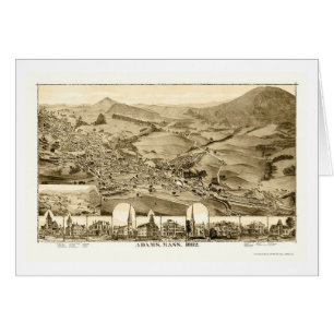Adams, carte panoramique de mA - 1882
