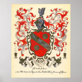 Adams Coat of Arms (16" x 20") Poster