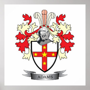 Adams Coat of Arms Poster