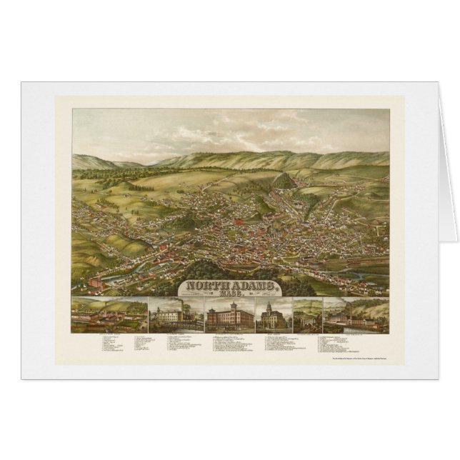 Adams du nord, carte panoramique de mA - 1881 (Devant horizontal)