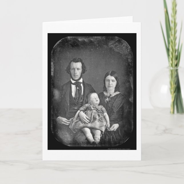 Adams-FamilieDaguerreotype 1846 Karte (Vorderseite)