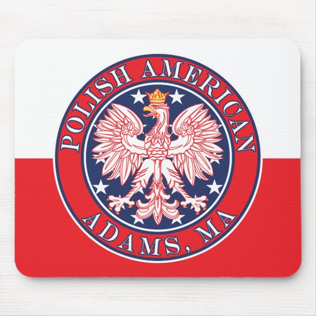 Adams Massachusetts Polnisch Mousepad (Vorne)