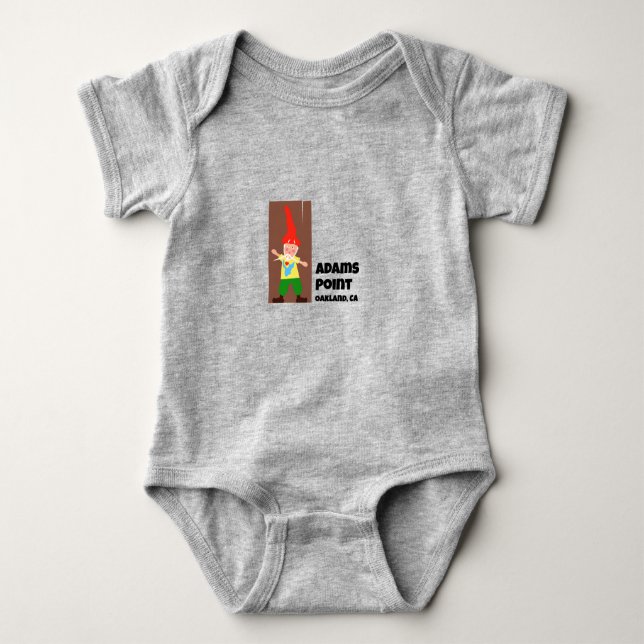 Adams Point Gnome Baby Bodysuit Strampler (Vorderseite)