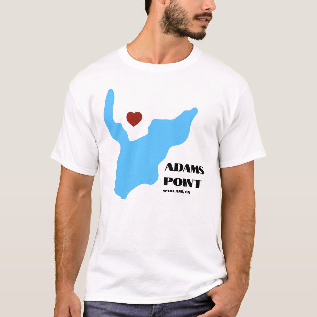Adams Point / Lake Merritt T-Shirt (Vorderseite)