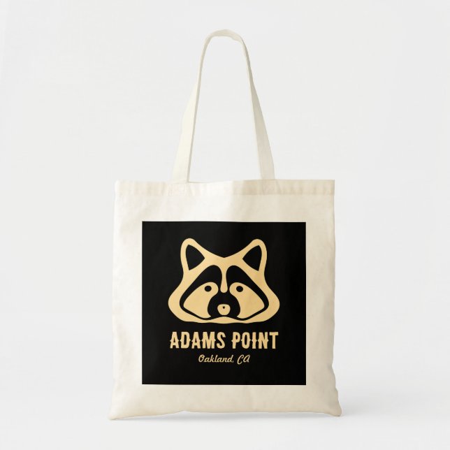 Adams Point Raccoon Tote Bag Tragetasche (Vorne)