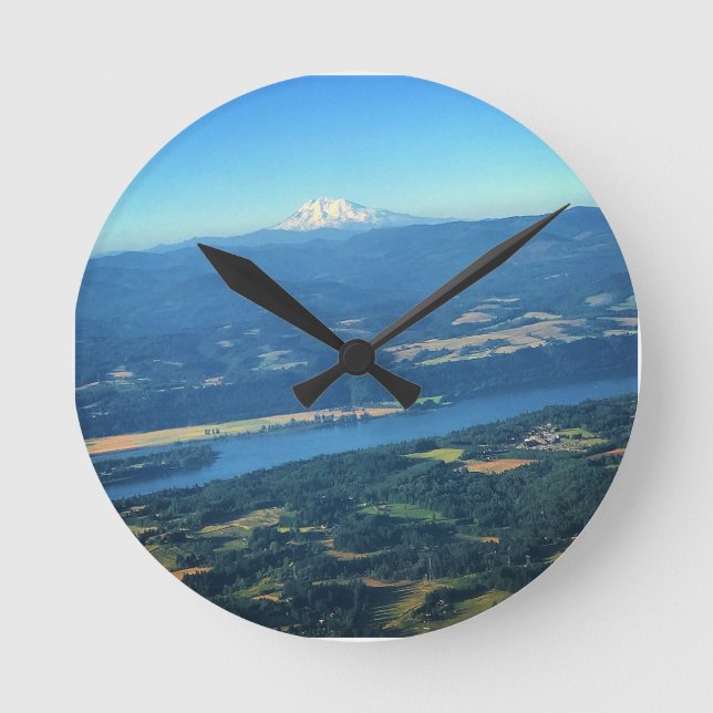 Adams, Washington Runde Wanduhr (Vorderseite)