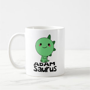 Adamsauraus, Name Adam, Dino-Liebhaber, Dinosaurie Kaffeetasse