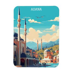 Adana Turkey Retro Vintage Travel Magnet