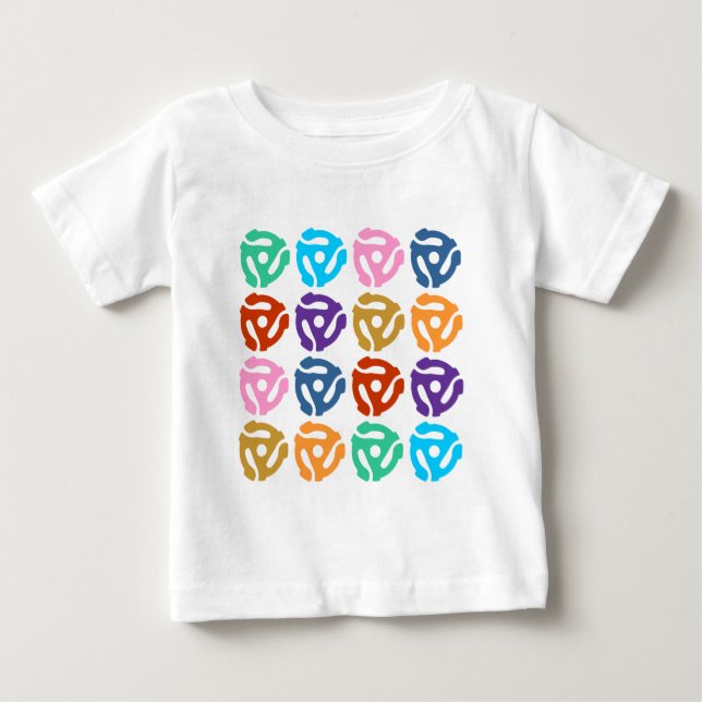 ADAPTER-Pop-Kunst mit 45 U/min Rekord Baby T-shirt (Vorderseite)