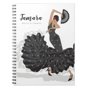 Adaptierbares Flamenco Dancer Notebook Notizblock