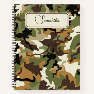 Adaptive Camouflage für Notebooks Notizbuch