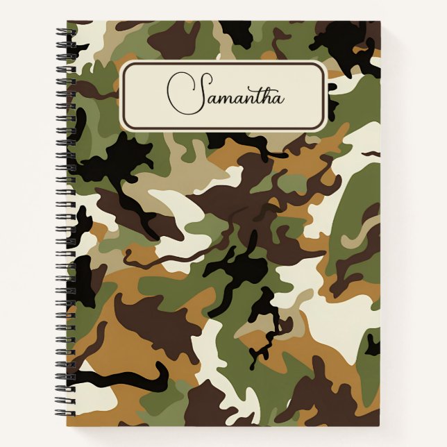 Adaptive Camouflage für Notebooks Notizbuch (Vorderseite)