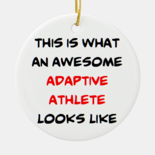 adaptiver Athlet, großartig Keramik Ornament