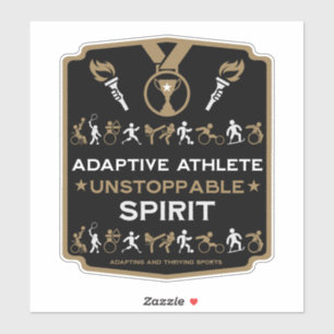 Adaptives Mit Behinderung Sportgeschenk Aufkleber