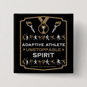 Adaptives Mit Behinderung Sportgeschenk Button