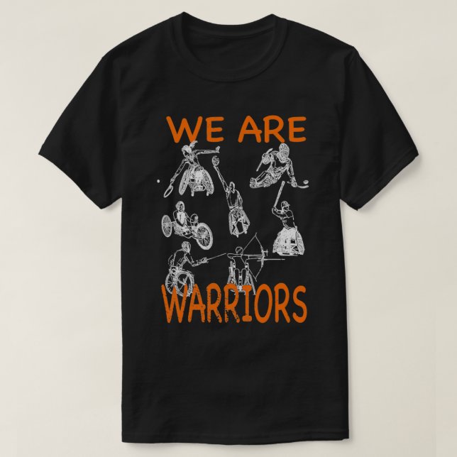 Adaptives Sportrollstuhl Basketball T-Shirt (Design vorne)
