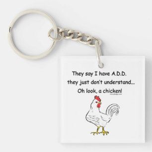 ADD Chicken Spaß Schlüsselanhänger