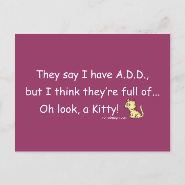 ADD gefüllt mit Kitty Spaß Postkarte (Vorderseite)