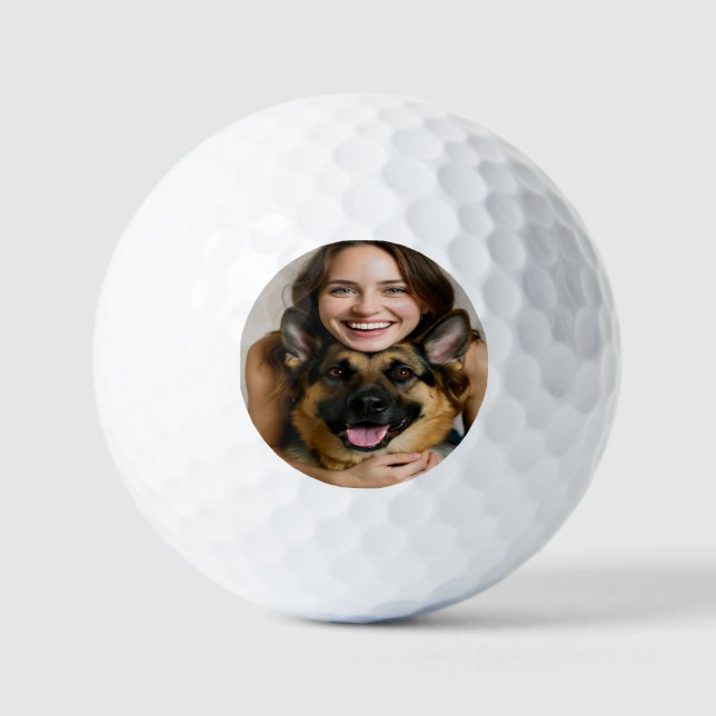 Add German Shepherd Photo Personalize Golfball (Vorderseite)