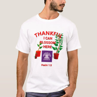 ADD LOGO Blossom hier Christliche Kirche gepflanzt T-Shirt