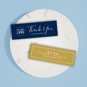 Add Logo Social Media Thank You Editable Color