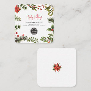 Add-Logos Weihnachtsfeiertage für Unternehmen Mitteilungskarte